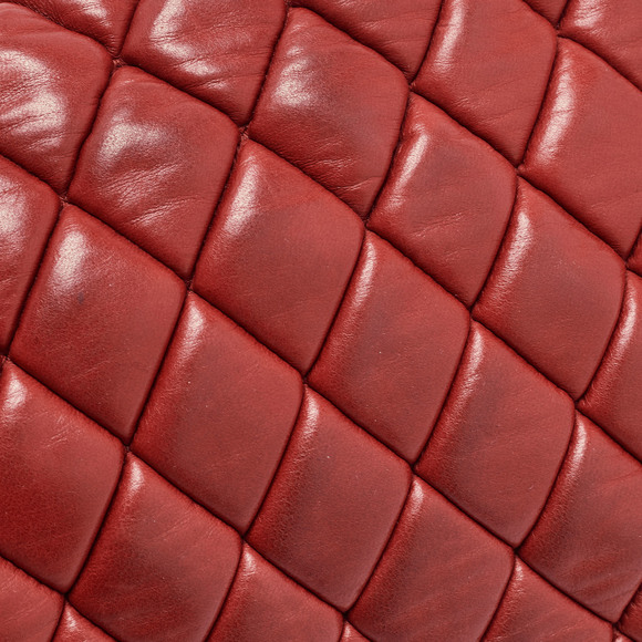 CHANEL Red Bubble Quilted Leather Flap Shoulder Bag - Picture 5 of 8